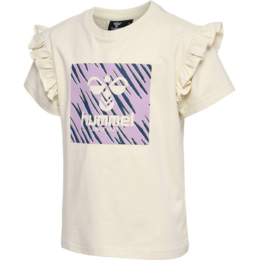 braun Lifestyleshirt T-Shirt Ruffle hummel 219315-1506-110 Hmlflowy S/S