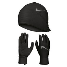 MEN'S ESSENTIAL RUNNING HAT AND GLOVE SET-1884071