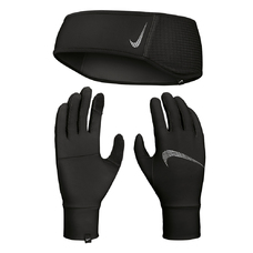 WOMEN'S ESSENTIAL RUNNING HEADBAND AND GLOVE SET-1884194