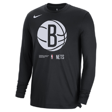 BROOKLYN NETS MEN'S DRI-FIT NBA LONG-SLEEVE TOP